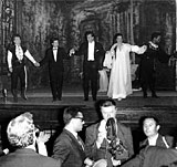 Desdemona in Verdi’s Otello at the Festivale dei due Mondi Spoleto under Thomas Schippers Left to right: Peter Glossop (Iago), Tony Walton (sets/costumes), Thomas Schippers (conductor/director), Jane Marsh (Desdemona), Tito del Bianco (Otello)