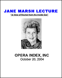 Jane Marsh Lecture Series (yearly lectures with different career oriented themes)